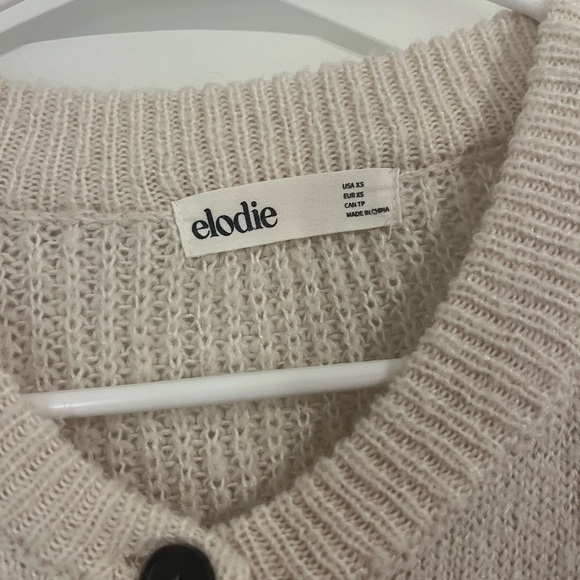 Elodie Cream Button-Front Sweater - Picture 3 of 3